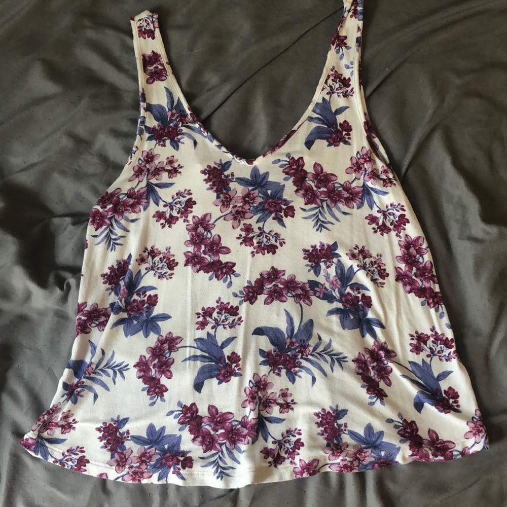 Floral American Eagle Tank Top